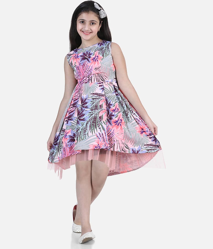 StyleStone Polyester A-line For Girls ( Pack of 1 , Multi )