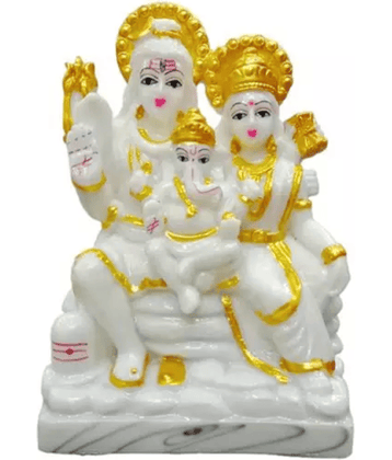 PAYSTORE Resin Shiv Family Idol ( 15 cm )