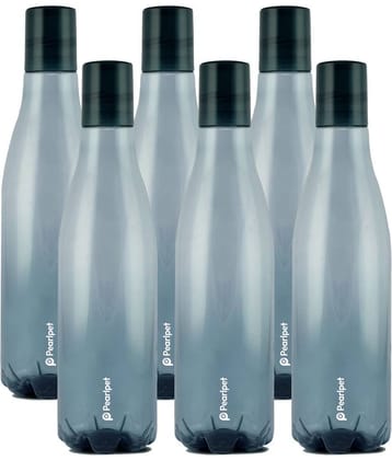 PearlPet - Grey Water Bottle ( Pack of 6 )