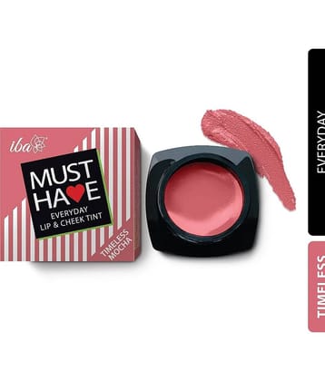 Iba Must Have Everyday Lip & Cheek Tint Timeless Mocha 8g , Natural, Vegan & Cruelty-Free (Pack of 1)