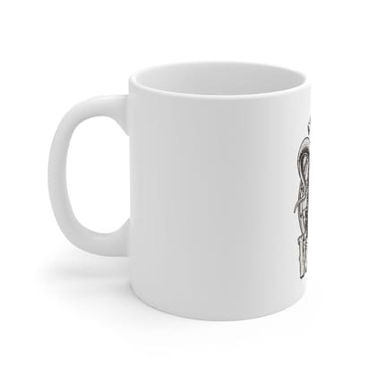 DARSHANS Ceramic Gorila Desing Printed Coffee Mug (Color: White, Capacity:330ml) DARSHANS Ceramic Gorila Desing Printed Coffee Mug (Color: White, Capacity:330ml)