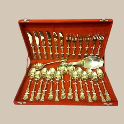 Brass Cutlery Set  CBCS28