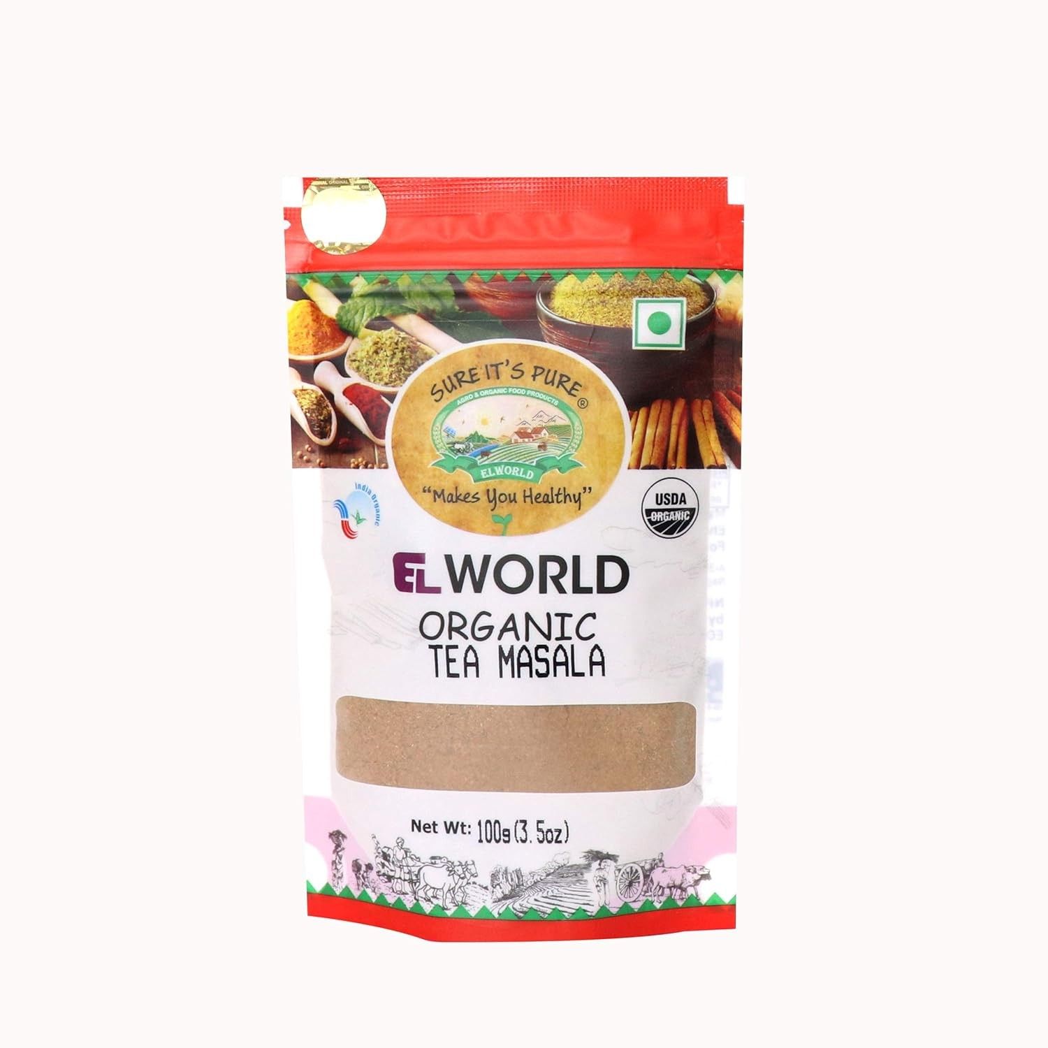 Elworld Agro & Organic Food Products Tea Masala 100g