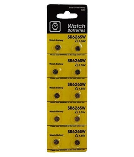 Exelent 10-Pack SR626SW Wrist Watch Battery Cell LRAGButton Batteries -1.5V Alkaline, Universal for Mens and Womens Small Analog Watches -364A, 376, 377A 377 Cell