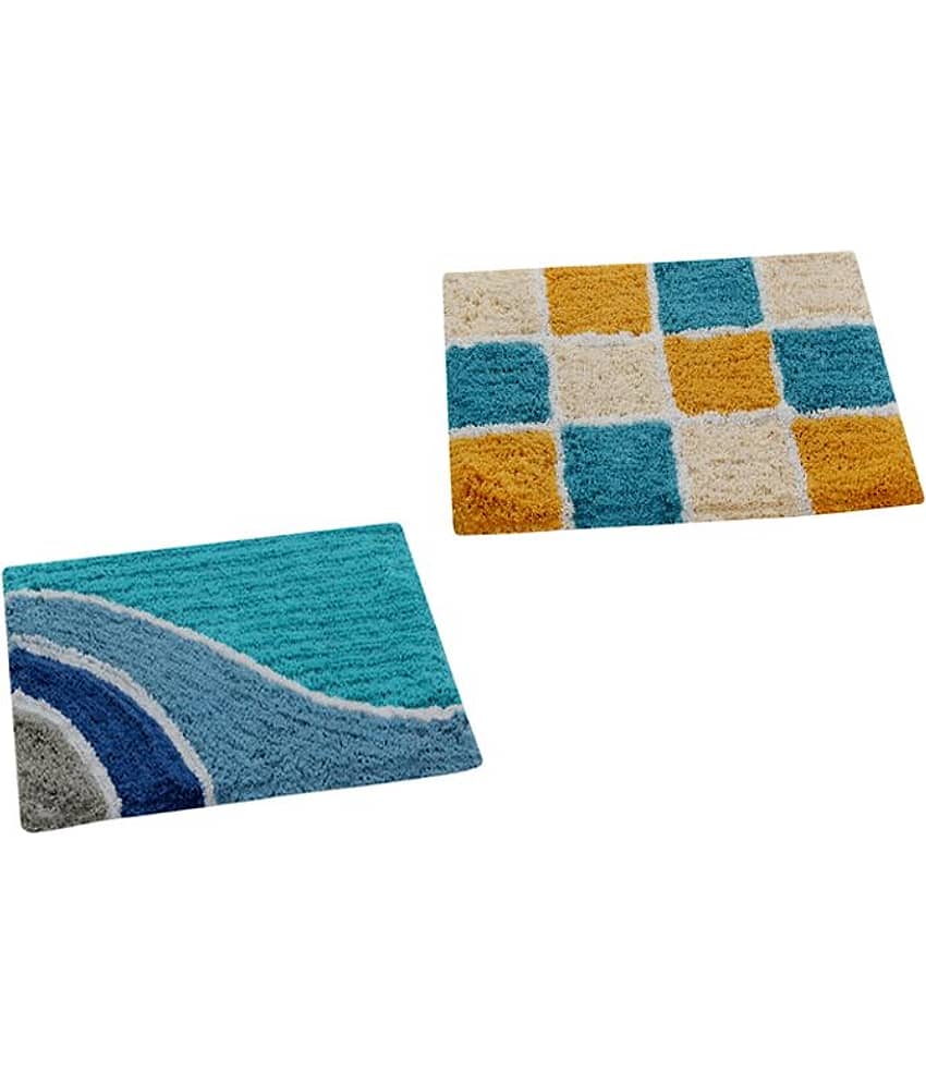 Aazeem Multi Set of 2 Anti-skid Door Mat