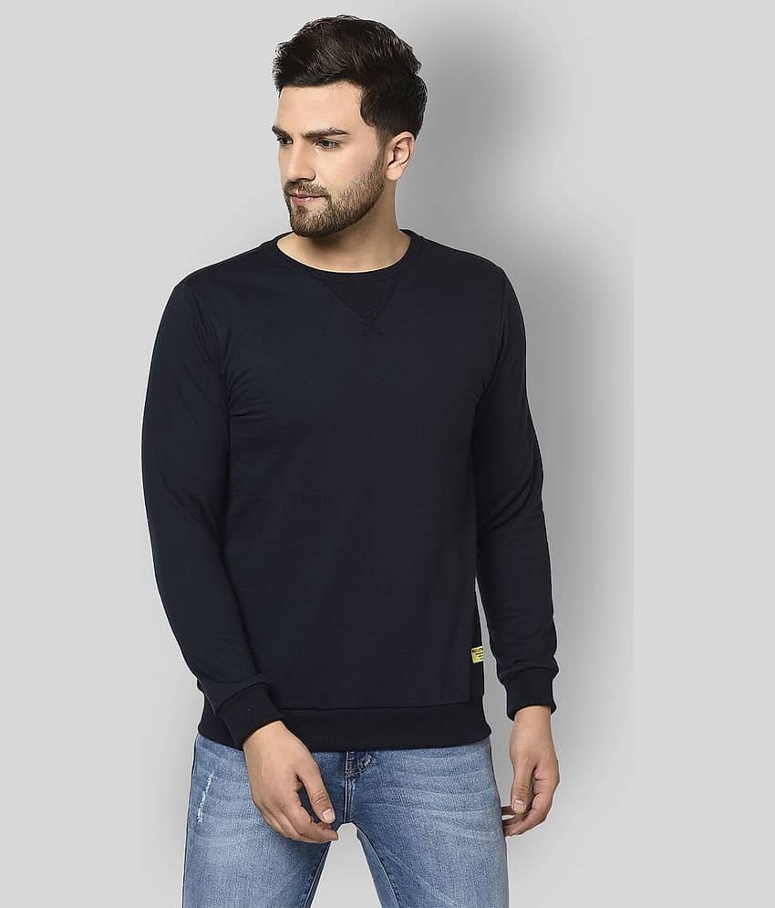 Rigo - Black Fleece Regular Fit Men's Sweatshirt ( Pack of 1 )