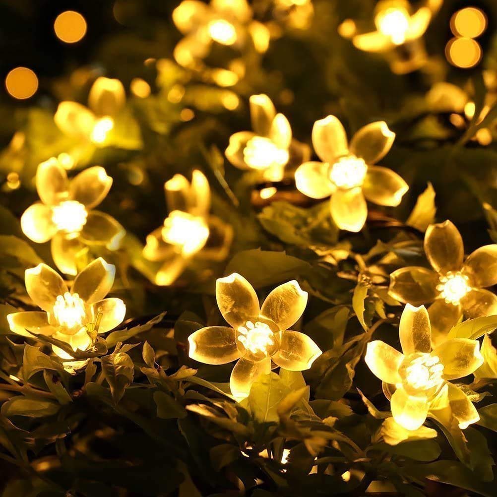 GLOWSERIE Flower String Lights  Cozy Warm White LED Decoration for Indoors
