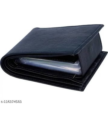 HABIBI PU Solid Men's RFID Wallet With 10 Slots For Card ( Black , Pack of 1 )