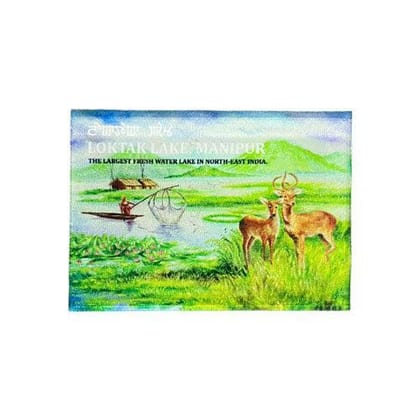 Fridge Magnet - Manipuri Theme-Loktak Sangai