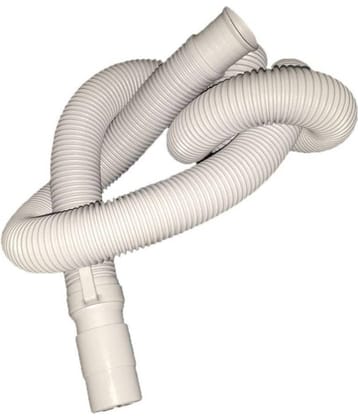 MAWSON PVC 3m Washing Machine Outlet Drain Hose Pipe - White