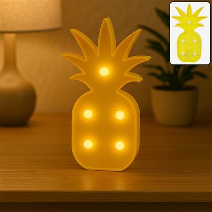 Pineapple Shaped LED Decorative Night Light (1 Pc)_assorted colour