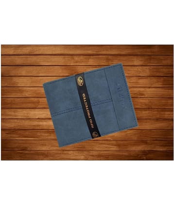 Laurels PU Blue Casual Regular Wallet