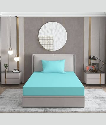 Apala Microfiber Single Bedsheet ( Blue )