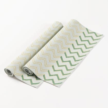 Hand Block Printed Cotton Table Mat - 13x18 Set of 2-100% Cotton Canvas / 12 Inches x 18 Inches / 1ft x 1.5ft / Grey, Yellow, Green
