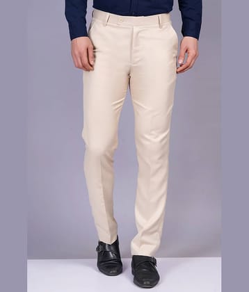 AXOLOTL Regular Flat Men's Formal Trouser - Khaki ( Pack of 1 )