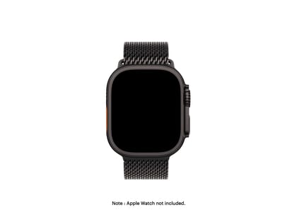 DailyObjects Milanese Loop 2.0 Apple WatchBand (42/44/45/49mm) - Black