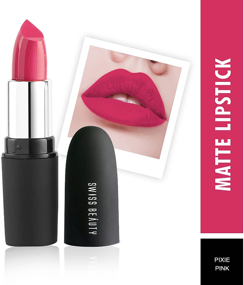 Swiss Beauty Matte Lipstick (Orange Red), 3.8gm