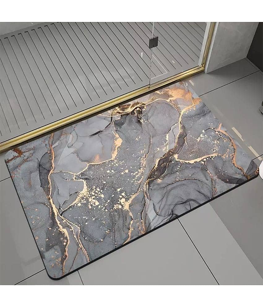GEEO Anti-skid Rubber Bath Mat 40x60 cm ( Pack of 1 ) - Multi