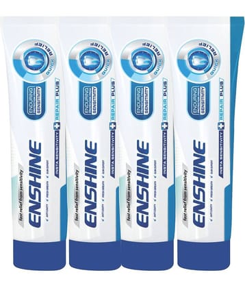 ENSHINE Sensitive Toothpaste for Fast Relief from Sensitivity & for Fresh Breath 60g ( Pack of 4 )