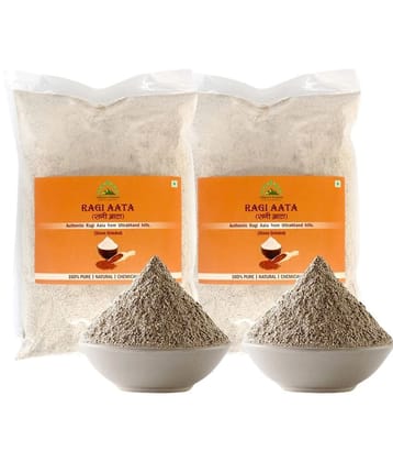 Hillpure Organic Ragi Flour 1 kg Pack of 2