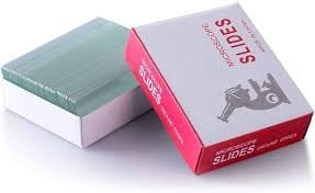 Glass Slide with Interliev paper Imported 1.1-1.2mm  1 PCS