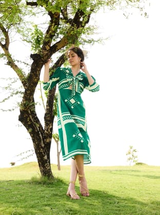 Dahlia Dress (Green Matches)-S