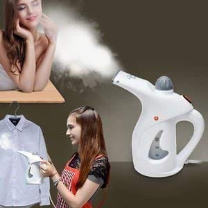 BRAHMANI CREATION Garment Fabric Steamer Iron for Clothes and Face - Portable Powerful 375 Watts With Fast Heat-Up, Perfect for Home and Travel (Multi Color) BRAHMANI CREATION Garment Fabric Steamer Iron for Clothes and Face - Portable Powerful 375 Watts