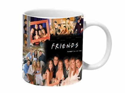 Multicolor Friends Commemorative Ceramic Mug