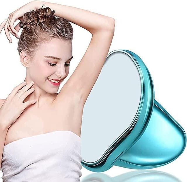 Uttamrobotics Crystal Hair Eraser Stone, Painless Magic Crystal Hair Remover for Women Men Exfoliator Tool for Arms Legs Back Bikini