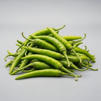 Spicy Green Chilli (Hari Mirch) - 1 Kg by Prosopyaaree Spicy Green Chilli (Hari Mirch) - 1 Kg by Prosopyaaree
