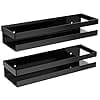 Magnetic Spice Rack Set of 2 - Black Metal Organizer_assorted colour