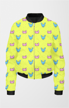 Bomber Jacket (Women) - Psychedelic Bunny