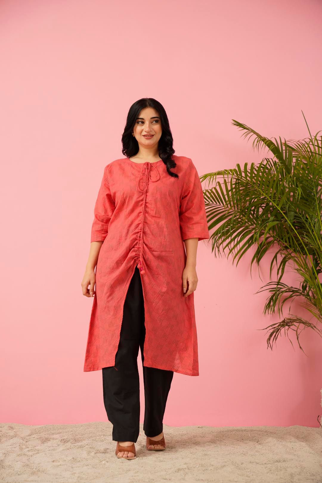 Forever Iconic Red Cotton Dress