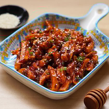 Sesame Honey Chilli Potatoes