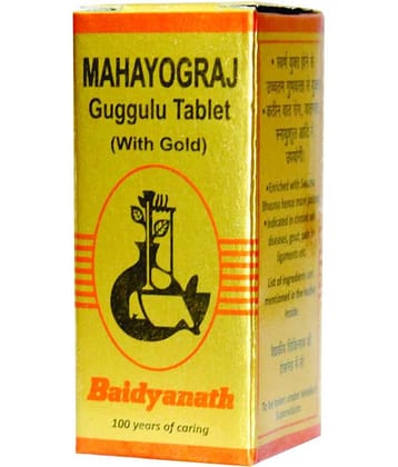 Baidyanath Mahayograj Guggulu Swyu Tablet 25 No.S Pack of 1