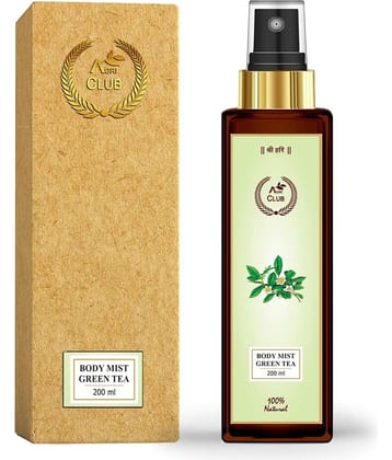 AGRI CLUB - Green Tea Body Mist For Men,Women 200 ml ( Pack of 1 )