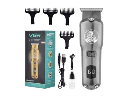 VGR V-927 Professional Hair Trimmer Trimmer 60 min Runtime 4 Length Settings (Grey)