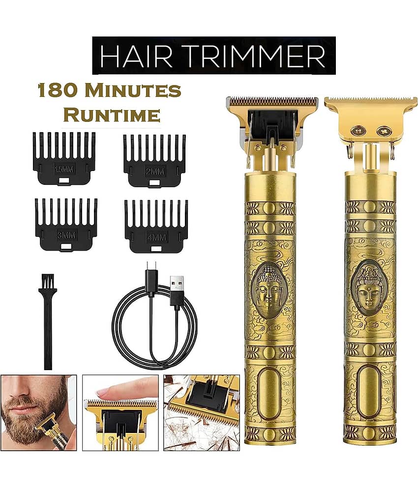 Intimify Hair/Beard Trimmer Gold Cordless,Corded Beard Trimmer With 180 minutes Runtime
