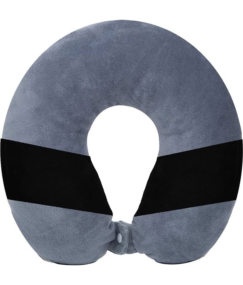 JUZZII Grey Neck Pillow ( Pack of 1 )