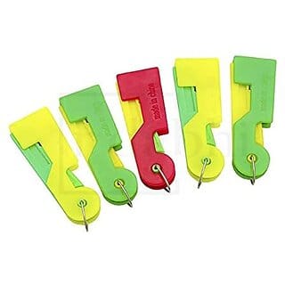 Needle Threader Device- Automation Needle Thread by just Simple Press- Plastic Needle Threading Tools for Home- Sewing Tailoring Kit Tools. Set of 5 (Assorted)
