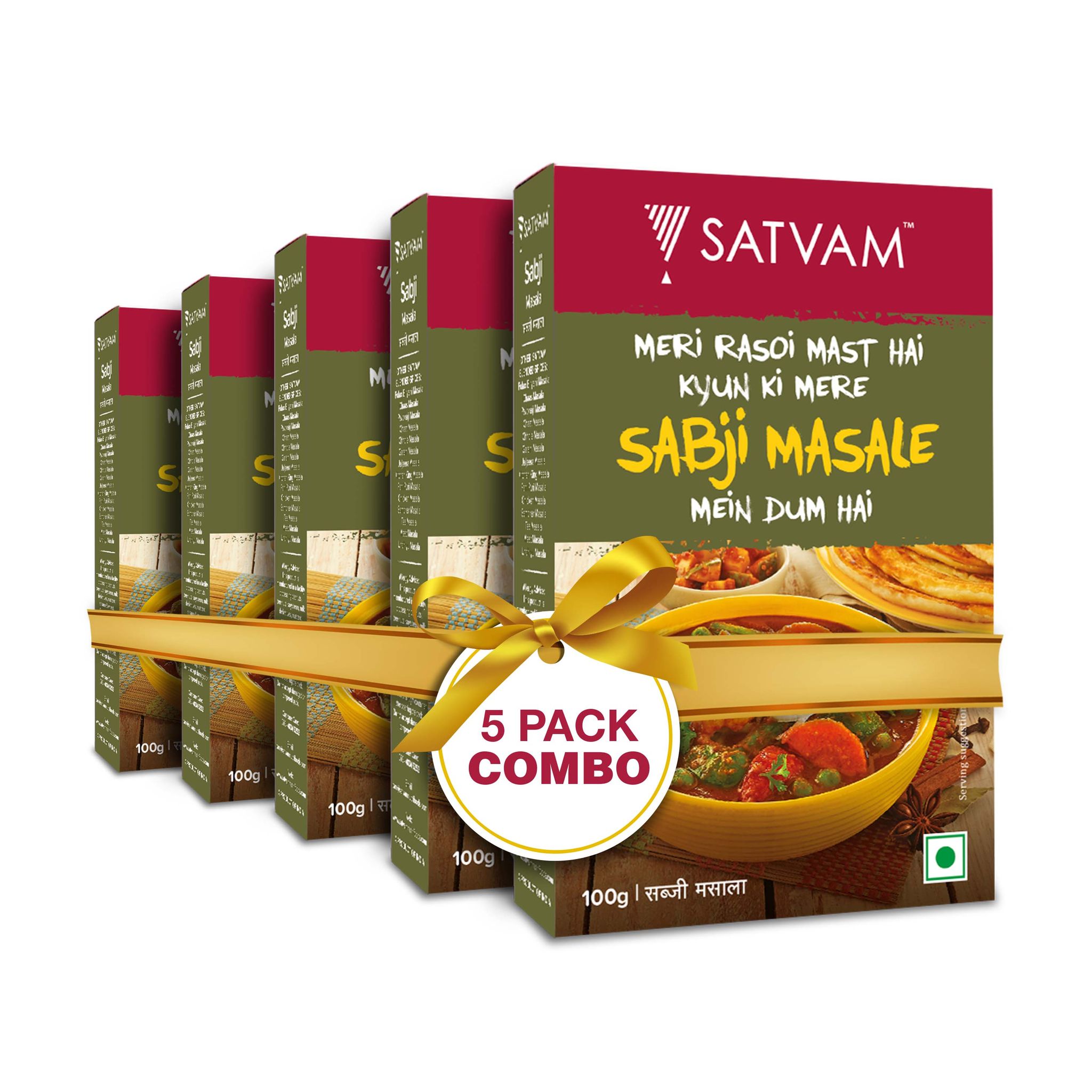 Satvam Sabji Masala (Pack of 5)|(5*100g)