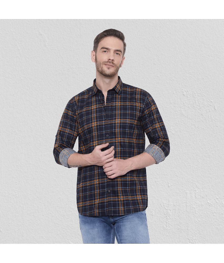 leeway - Multicolor Cotton Blend Slim Fit Men's Casual Shirt ( Pack of 1 )