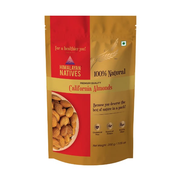 Himalayan Natives California Almonds 200 Gms