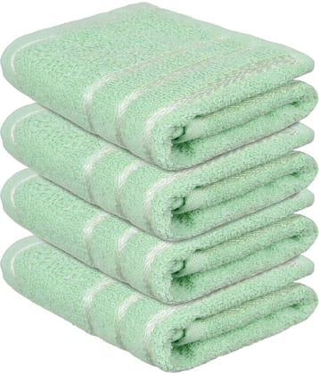 Swadesi E Shop Pack of 4 Cotton 351-400 -GSM Hand Towel ( Assorted )