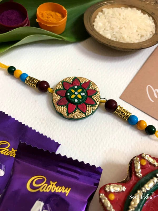 Handmade Terracotta RAKHI Gift Set