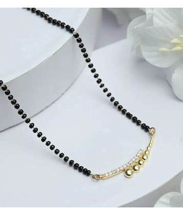 Darshini Designs Black Mangalsutra ( Pack of 1 )