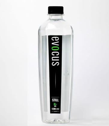 Evocus Still Water| 8+ pH | Alkaline | Crafted Premium with essential Minerals | Pack of 6 (500mL Each) Bottled
