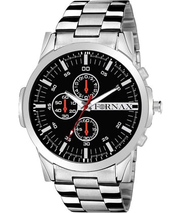 FORNAX - Silver Stainless Steel Analog Men's Watch