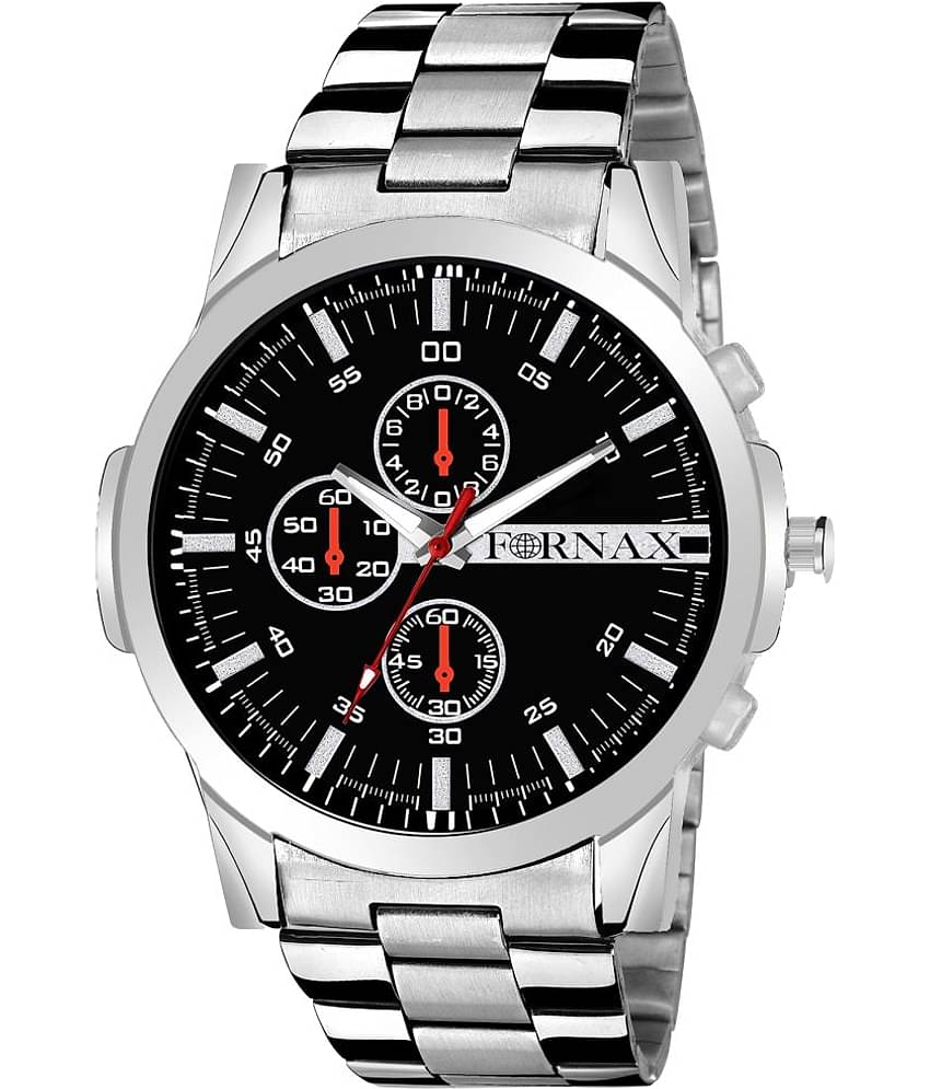 FORNAX - Silver Stainless Steel Analog Men's Watch