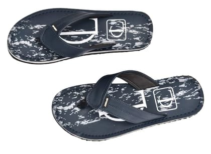 Nextwave Mens Flip Flop Leather Cross Strap Sandals, Black with Gold Logo, Buckle Closure, Size 10
